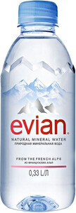 Минеральная вода Evian Still, PET Prestige, 0.33 л