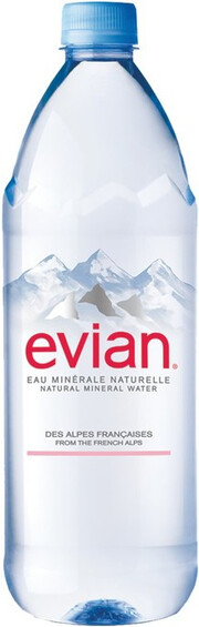 На фото изображение Evian Still, PET Prestige, 1.5 L (Эвиан Негазированная, в пластиковой бутылке Престиж объемом 1.5 литра)