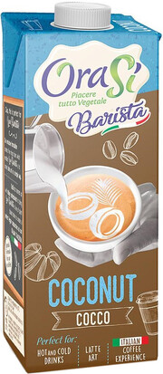 На фото изображение OraSi Barista, Сoconut, 1 L (Ораси Бариста, Кокос объемом 1 литр)