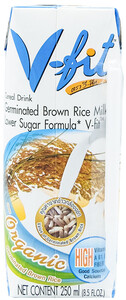 V-Fit, Brown Rice Milk Lower Sugar, 250 мл