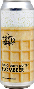 Konix Brewery, Ice Cream Porter Plombeer, in can, 0.45 л