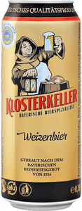 Klosterkeller Weizenbier, in can, 0.5 л