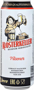 Klosterkeller Pilsener, in can, 0.5 л