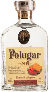Польська горілка Polugar №4, Honey & Allspice, 0.7 л