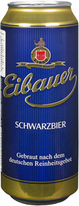 Eibauer Schwarzbier, in can, 0.5 л