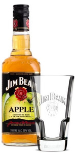 Jim Beam Apple, with glass, 0.7 л