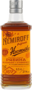 Немирофф, Рябина на коньяке с клубничкой, 0.5 л