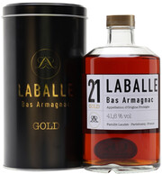 Laballe, 21 Gold, Bas Armagnac AOC, gift box, 0.5 л