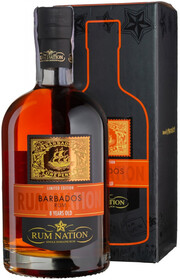 Rum Nation Barbados 8 Years Old, gift box, 0.7 л