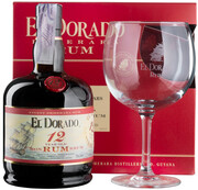 Ром El Dorado 12 Years Old, gift box with glass, 0.7 л