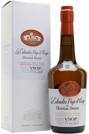 Christian Drouin, Calvados Pays dAuge VSOP, gift box, 0.7 л