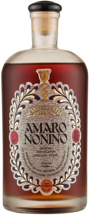 На фото изображение Nonino, Amaro Quintessentia, 0.5 L (Нонино, Амаро Куинтессентиа объемом 0.5 литра)