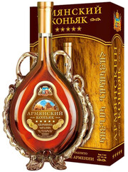 Samkon, Armenian Cognac 5 Stars, gift box Amfora, 250 ml