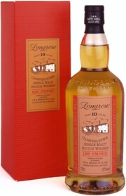 In the photo image Longrow 100 Proof, 10 Years Old, gift box, 0.7 L
