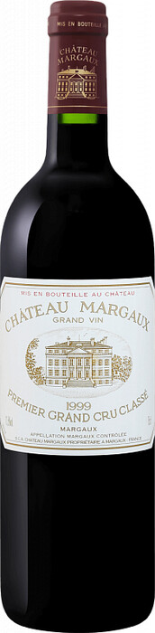 На фото изображение Chateau Margaux AOC Premier Grand Cru Classe, 1999, 0.75 L (Шато Марго, 1999 объемом 0.75 литра)
