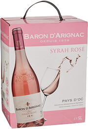 Baron dArignac Syrah Rose, bag-in-box, 5 л