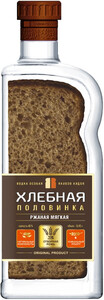 Белорусская водка Хлебная Половинка Ржаная Мягкая, 0.45 л