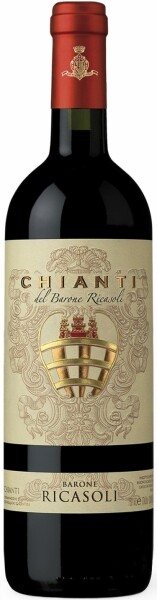На фото изображение Chianti DOCG Barone Ricasoli, 2010, 0.75 L (Кьянти DOCG Бароне Рикасоли, 2010 объемом 0.75 литра)