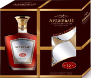 Arcon, Arjevan Special Reseve, 15 Years Old, gift box with 2 glasses
