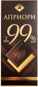 Vernost Kachestvu, Apriori Dark Chocolate 99%, 72 g