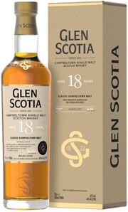 Glen Scotia 18 Years Old, gift box, 0.7 L