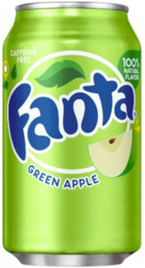 Fanta Green Apple, in can, 350 мл