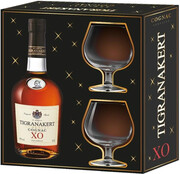 Tigranakert XO, gift box with 2 glasses