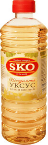 SKO Natural White Wine Vinegar, PET, 0.5 L
