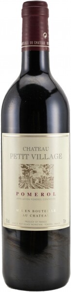 На фото изображение Chateau Petit Village Pomerol AOC 2000, 0.75 L (Шато Пти Вилляж (Помроль) объемом 0.75 литра)
