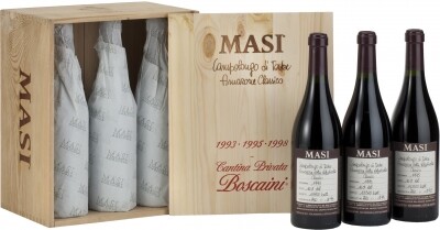 In the photo image Masi, Campolongo di Torbe, 6 Bottle Wooden Box Set