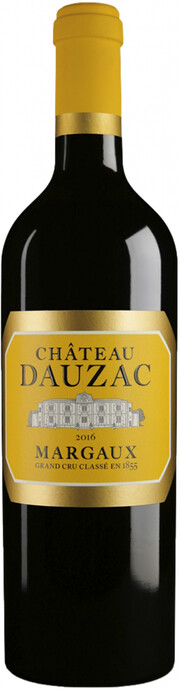 На фото изображение Andre Lurton, Chateau Dauzac, Margaux Grand Cru Classe AOC, 2016, 0.75 L (Шато Дозак, 2016 объемом 0.75 литра)