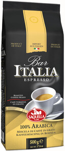 Saquella, Bar Italya 100% Arabika Whole Beans Coffee