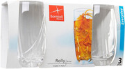 Bormioli Rocco, Rolly Long Drink, set of 3 pcs, 375 ml