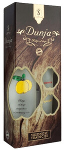 Сербский бренди Simex, S-Original Dunja, gift box with 2 glasses, 0.7 л