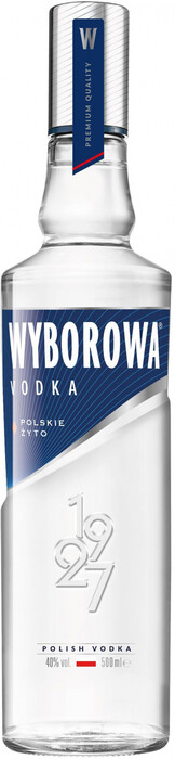 На фото изображение Wyborowa Klasyczna, 0.5 L (Выборова Классическая объемом 0.5 литра)