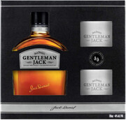Gentleman Jack, gift box with 2 glasses, 0.7 L