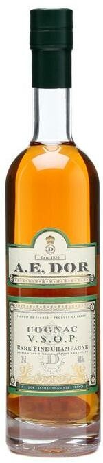 На фото изображение A.E. Dor VSOP Rare Fine Champagne, 0.2 L (А.Е.Дор ВСОП Рар Фин Шампань объемом 0.2 литра)