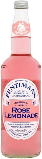 На фото изображение Fentimans Rose Lemonade, 0.75 L (Фентиманс Розовый лимонад, напиток сокосодержащий объемом 0.75 литра)