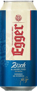Безалкогольное пиво Egger Zisch, Alkoholfrei, in can, 0.5 л