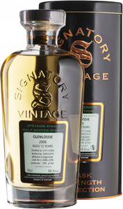 Signatory Vintage, Cask Strength Collection Glenlossie 12 Years, 2006, metal tube, 0.7 л