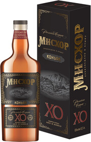 На фото изображение Мисхор ХО, в подарочной коробке, объемом 0.5 литра (Miskhor XO, gift box 0.5 L)