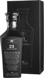 Крепкий ром Rum Nation Panama 21 Years Old (43%), gift box, 0.7 л