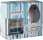 Godet, Antarctica Icy White, gift box with glass, 0.5 л