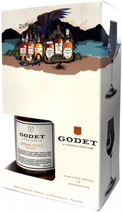 Godet, Original VSOP, gift set with 2 glasses