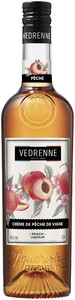 Персиковый ликер Vedrenne, Creme de Peche 15%, 0.7 л