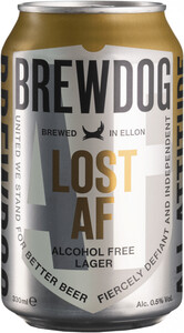 Безалкогольное пиво BrewDog, Lost AF Alcohol Free, in can, 0.33 л