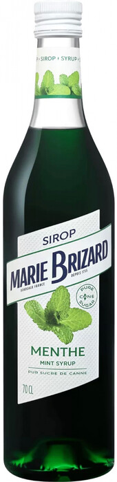 На фото изображение Marie Brizard, Mint Syrup, 0.7 L (Мари Бризар, Мята Сироп объемом 0.7 литра)