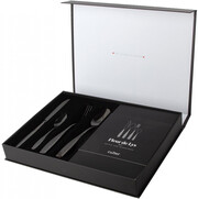 Comas, Flor de Lis Black Vintage Cutlery Set of 24 pcs, gift box