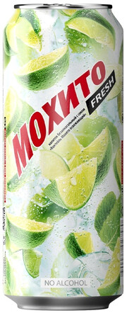 На фото изображение Mojito Fresh, in can, 0.5 L (Мохито Фреш, в жестяной банке объемом 0.5 литра)
