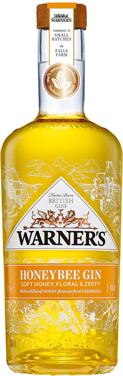 На фото изображение Warners Honeybee Gin, 0.7 L (Уорнерс Медовый объемом 0.7 литра)